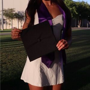 White Graduation Dress